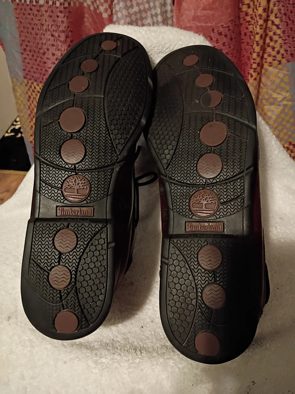 Timberland Brown Leather Boat Shoes with Navy Lining